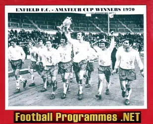 Enfield Football Club Team Picture 1969 - 1970 - Amateur Cup Win