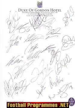 St Johnstone Football Club Multi Signed Autographed 2016