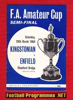 Kingstonian v Enfield 1964 - FA Amateur Cup Semi Final Chelsea