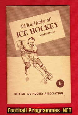 Ice Hockey Official Rules Handbook – 1948 – 1949