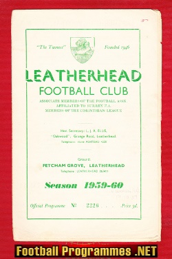 Leatherhead v Wembley 1959