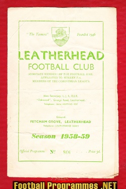 Leatherhead v Worthing 1958