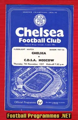 Chelsea v CDSA Moscow 1957 - Floodlight Match