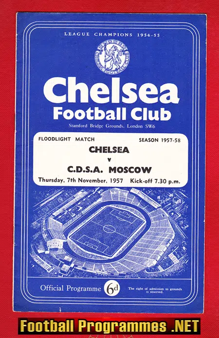 Chelsea v CDSA Moscow 1957 - Floodlight Match