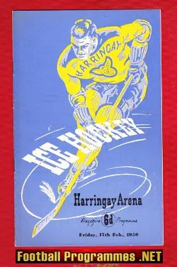 Harringay Ice Hockey v Canada 1950 - Canadians