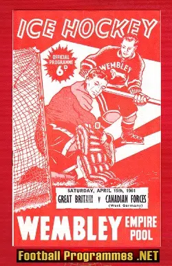 Great Britain Ice Hockey v Canada 1961 - Canadians Germany