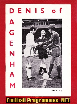 Dagenham Football Club – Denis More Tribute Programme 1976