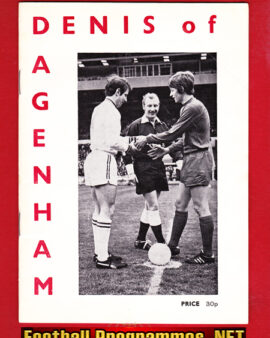 Dagenham Football Club – Denis More Tribute Programme 1976
