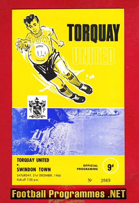 Torquay United v Swindon Town 1968