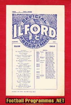 Ilford v Chingford Town 1948
