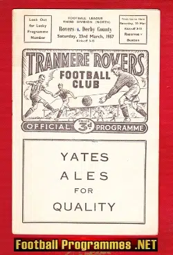 Tranmere Rovers v Derby County 1957 – to clear