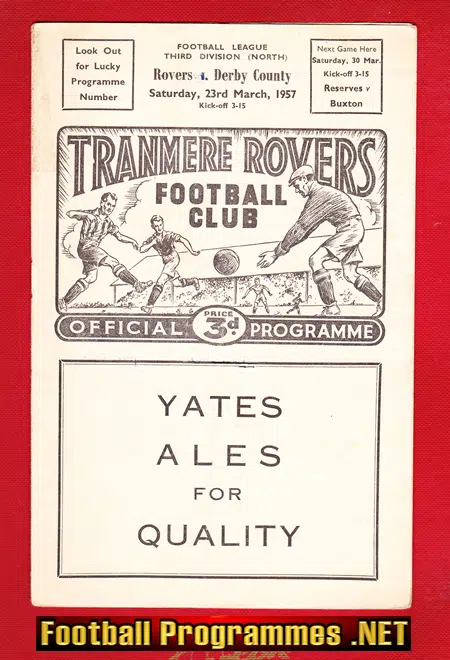 Tranmere Rovers v Derby County 1957 – to clear