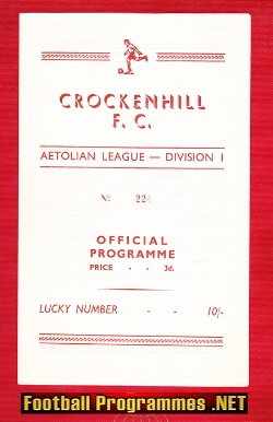 Crockenhill v Faversham Town 1960s