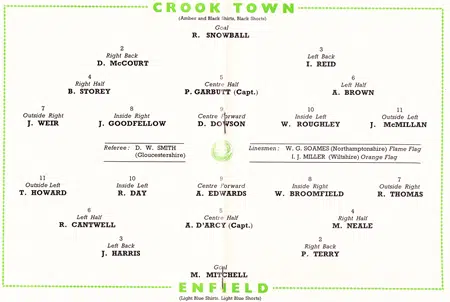 Crook Town v Enfield 1964 - Amateur Cup Final Wembley