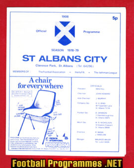 St Albans City v Aveley 1978