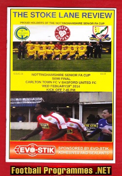 Carlton Town v Basford United 2014 – Nottinghamshire Senior Cup