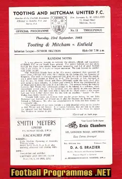 Tooting Mitcham v Enfield 1965