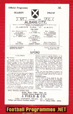 St Albans City v Ilford 1964