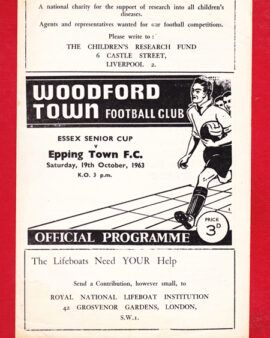 Woodford Town v Epping Town 1963 – Essex Senior Cup