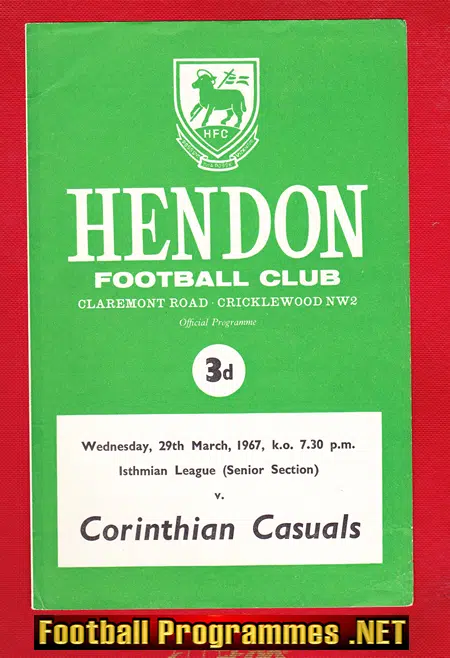 Hendon v Corinthian Casuals 1967