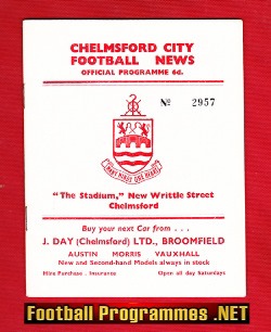 Chelmsford City v Romford 1964 – Essex Semi Final Replay