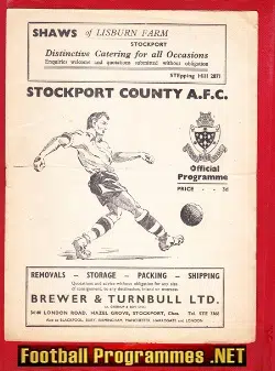Stockport County v Gateshead 1954