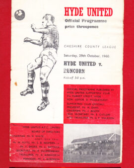 Hyde United v Runcorn 1960 – Cheshire County League