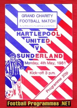 Hartlepool United v Sunderland 1981 – Grand Charity Match