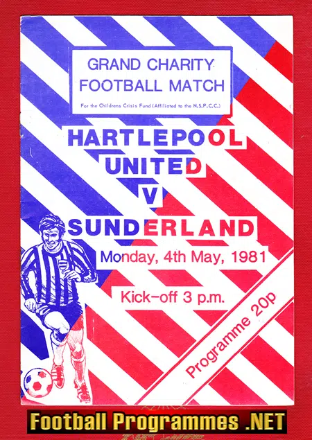Hartlepool United v Sunderland 1981 – Grand Charity Match
