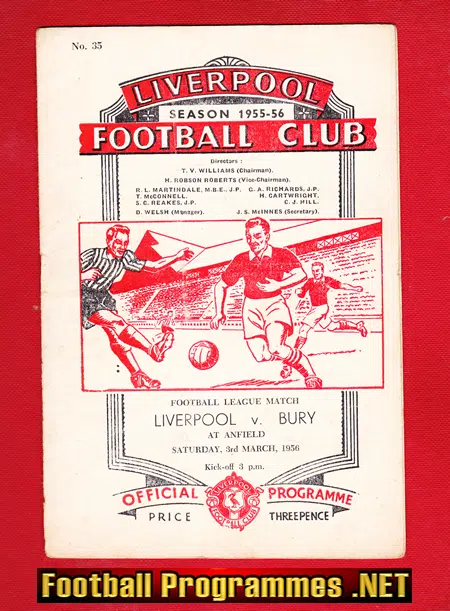 Liverpool v Bury 1956