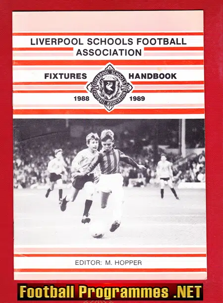 Liverpool Boys League Handbook 1988 – 1989 – Schoolboys