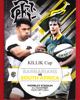 Barbarians v South Africa 2016 – Wembley Killik Cup
