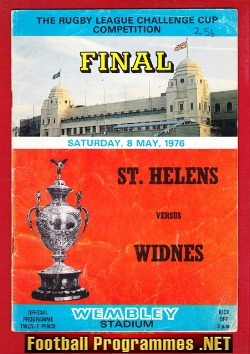St Helens Rugby v Widnes 1976 – Challenge Cup Final Wembley
