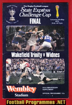 Wakefield Trinity Rugby v Widnes 1979 – Challenge Cup Final