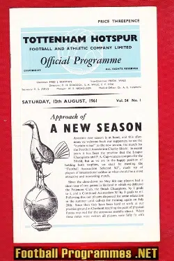 Tottenham Hotspur v FA Select X1 1961 - Charity Shield Match