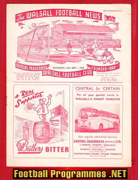 Walsall v Gateshead 1958