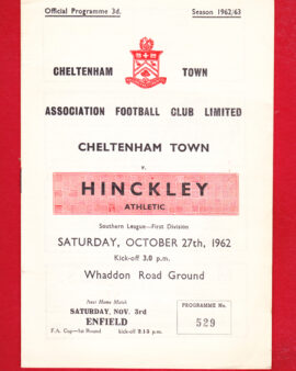 Cheltenham Town v Hinckley 1962