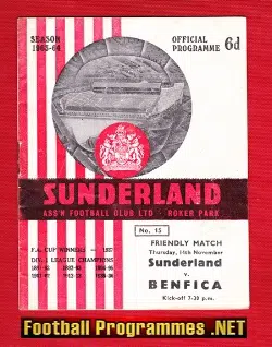 Sunderland v Benfica 1963 – Friendly – Eusabio