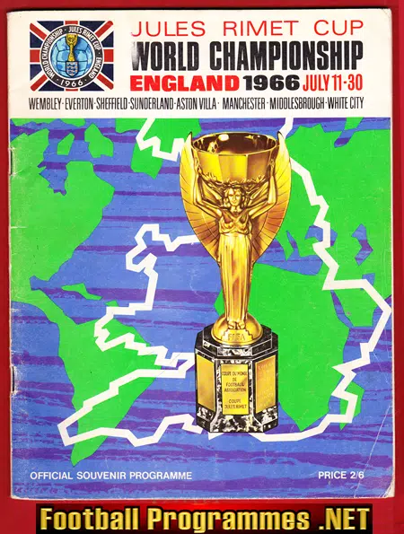 World Cup Championship England Souvenir Brochure 1966