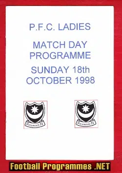 Portsmouth Ladies v Bristol City 1998 - Womens Football Girls
