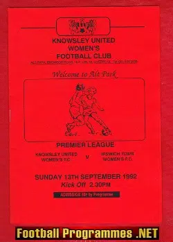 Knowsley United Ladies v Ipswich Town 1992 - Liverpool Womens Football