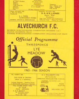 Alvechurch v Oldbury United 1965