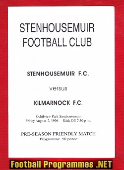 Stenhousemuir v Kilmarnock 1996 – Pre Season Friendly