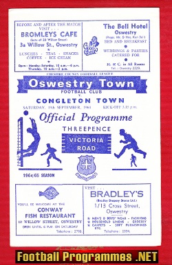 Oswestry Town v Congleton Town 1964