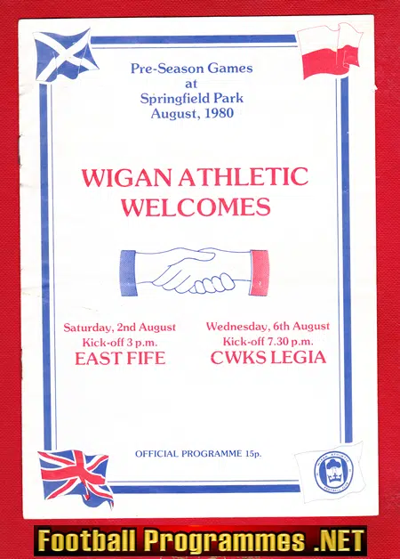 Wigan Athletic v East Fife 1980 – Springfield Park Pre Season
