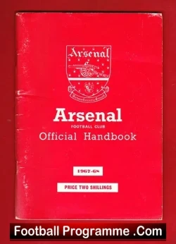 Arsenal Football Club Official Yearbook Handbook 1967 – 1968