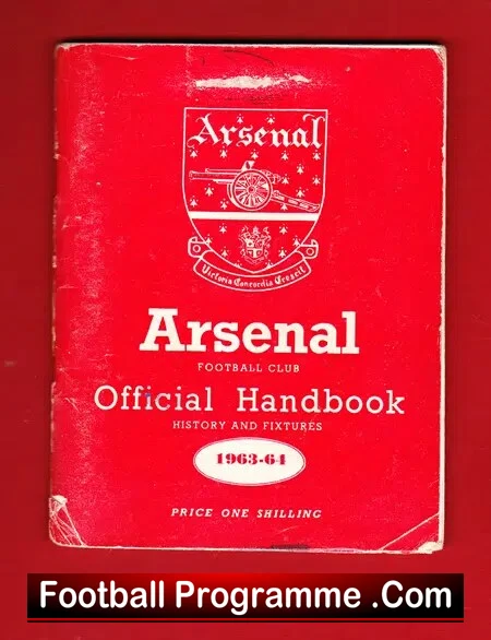 Arsenal Football Club Official Yearbook Handbook 1963 – 1964