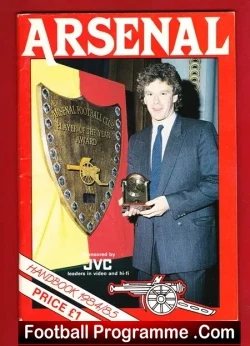 Arsenal Football Club Official Yearbook Handbook 1984 – 1985