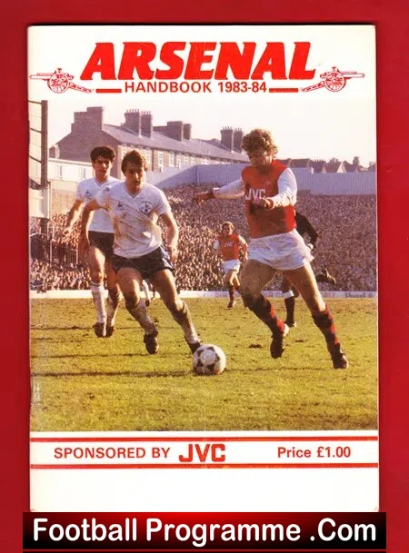 Arsenal Football Club Official Yearbook Handbook 1983 – 1984