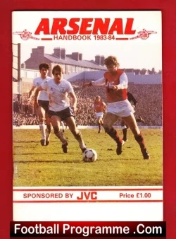Arsenal Football Club Official Yearbook Handbook 1983 – 1984